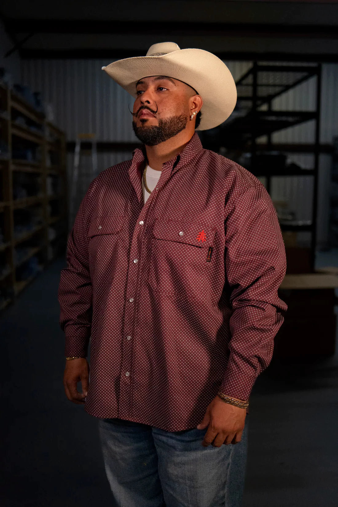 FR Pearl Snap Work Shirt - Rustline – Static FR