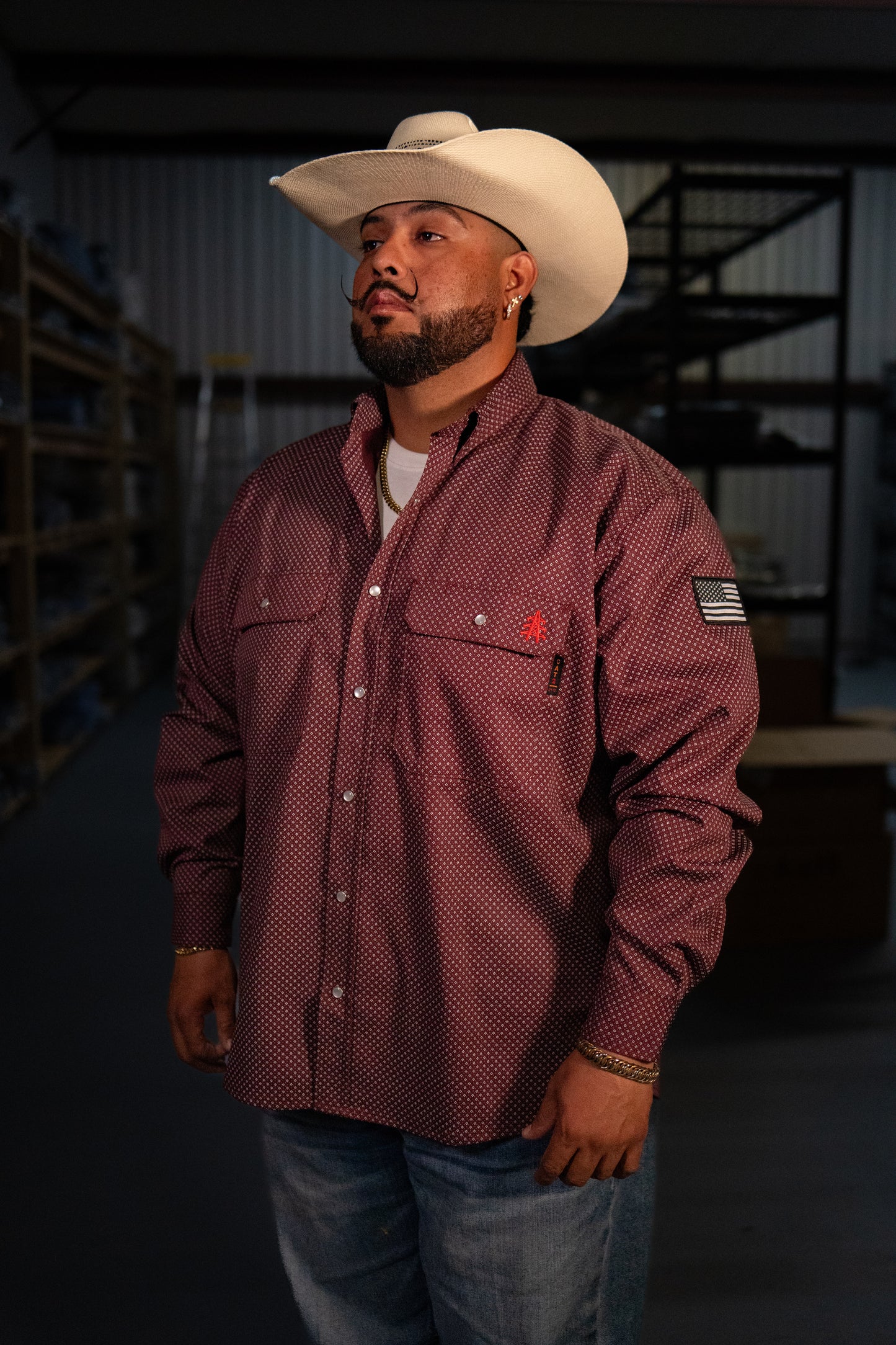 FR Pearl Snap Work Shirt - Rustline