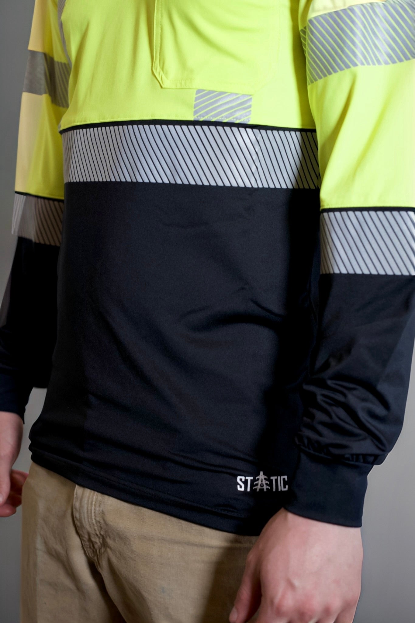 Non FR Hi-Vis Long Sleeve Shirt - Neon