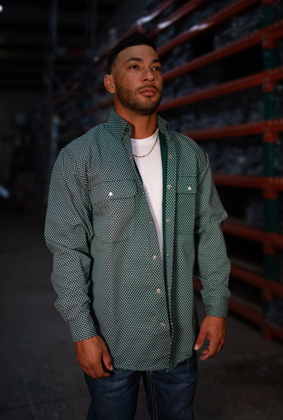 FR Pearl Snap Work Shirt - Gunner Green – Static FR