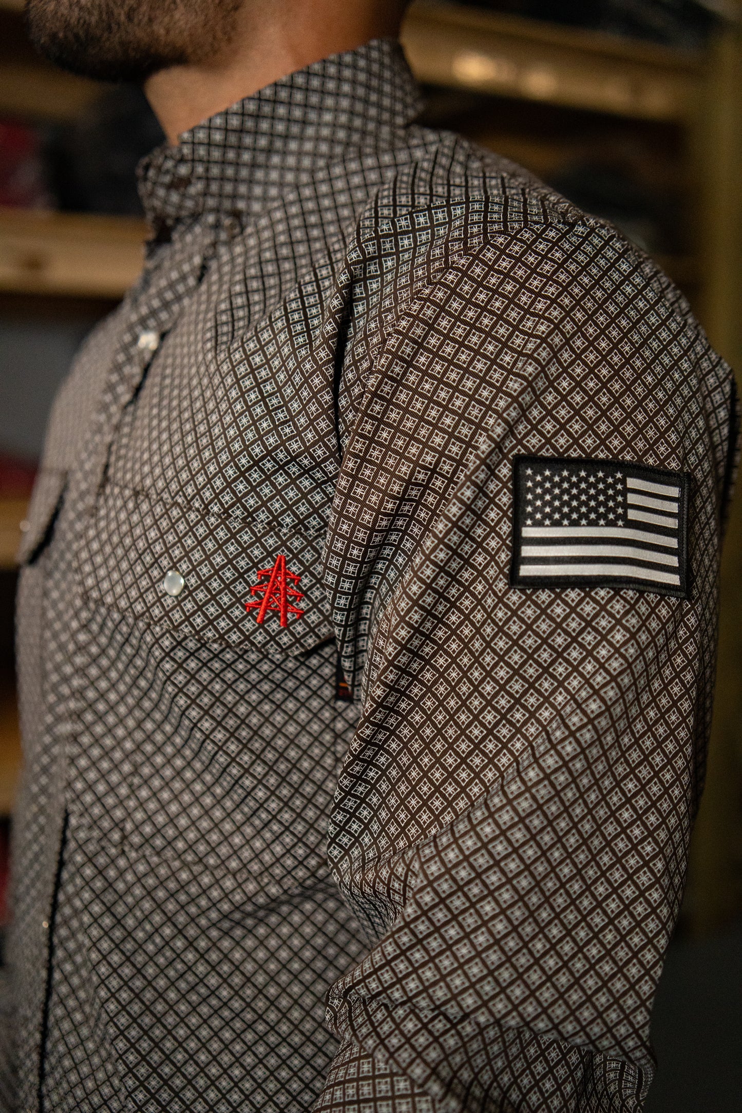 FR Pearl Snap Work Shirt - Copperhead