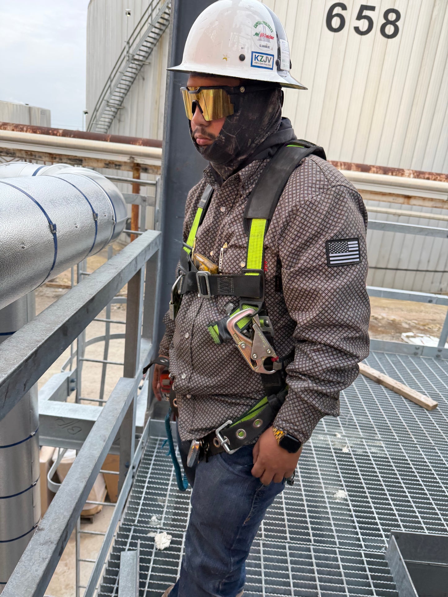 FR Pearl Snap Work Shirt - Copperhead