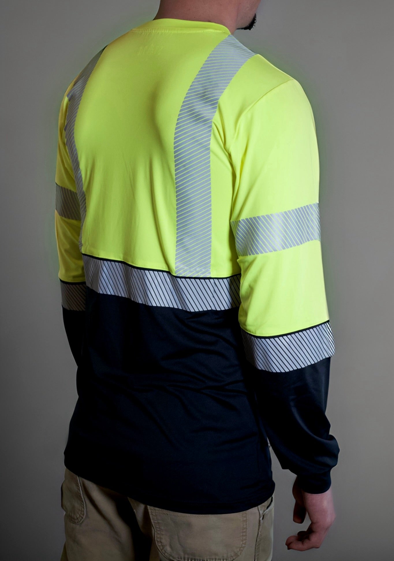 Non FR Hi-Vis Long Sleeve Shirt - Neon