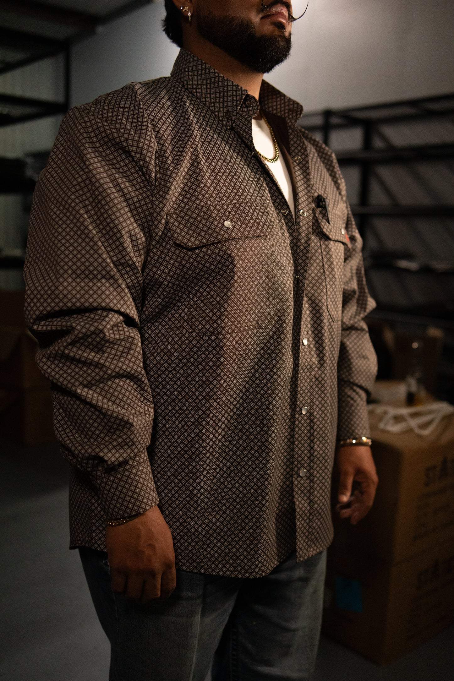 FR Pearl Snap Work Shirt - Copperhead