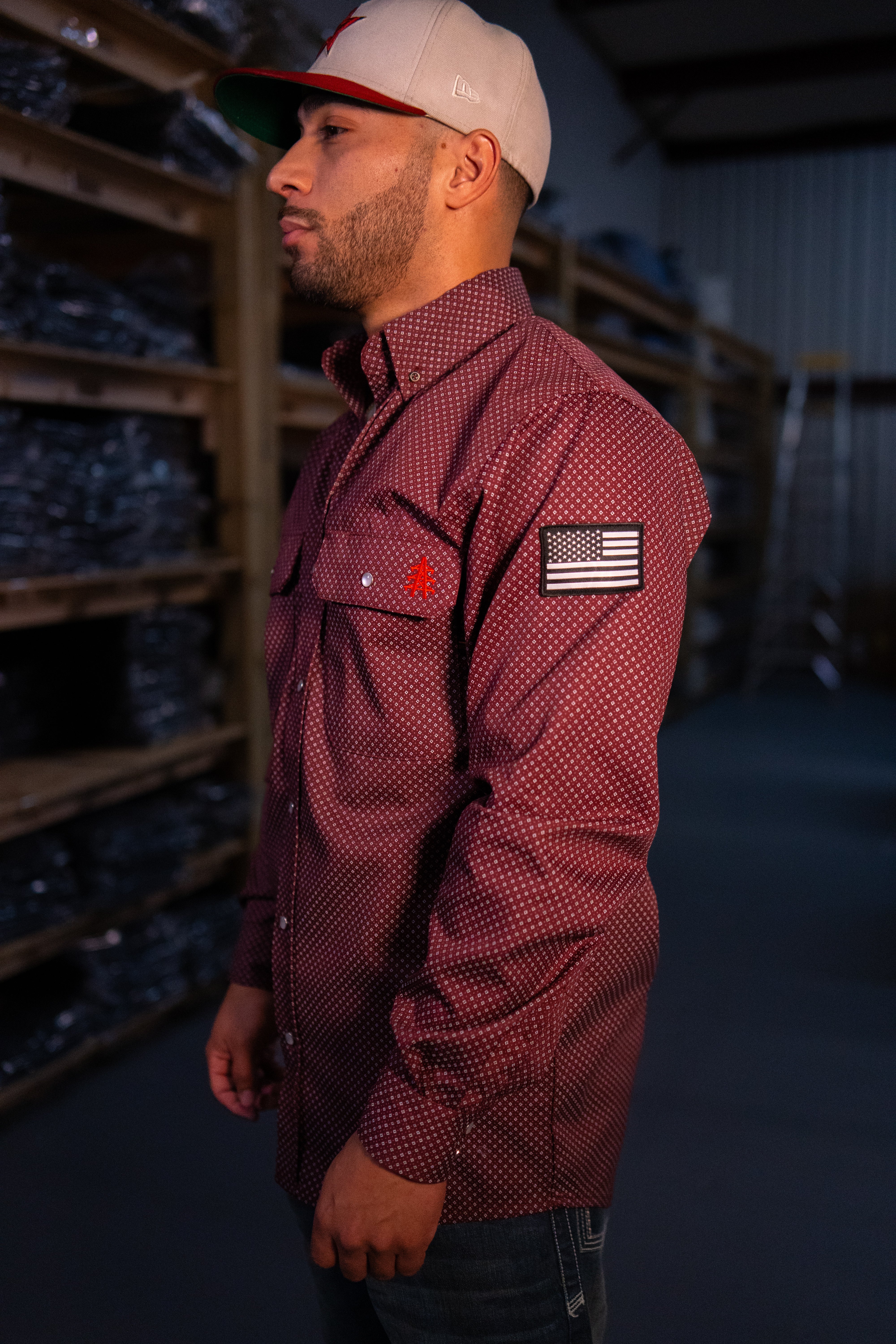 FR Pearl Snap Work Shirt - Rustline – Static FR