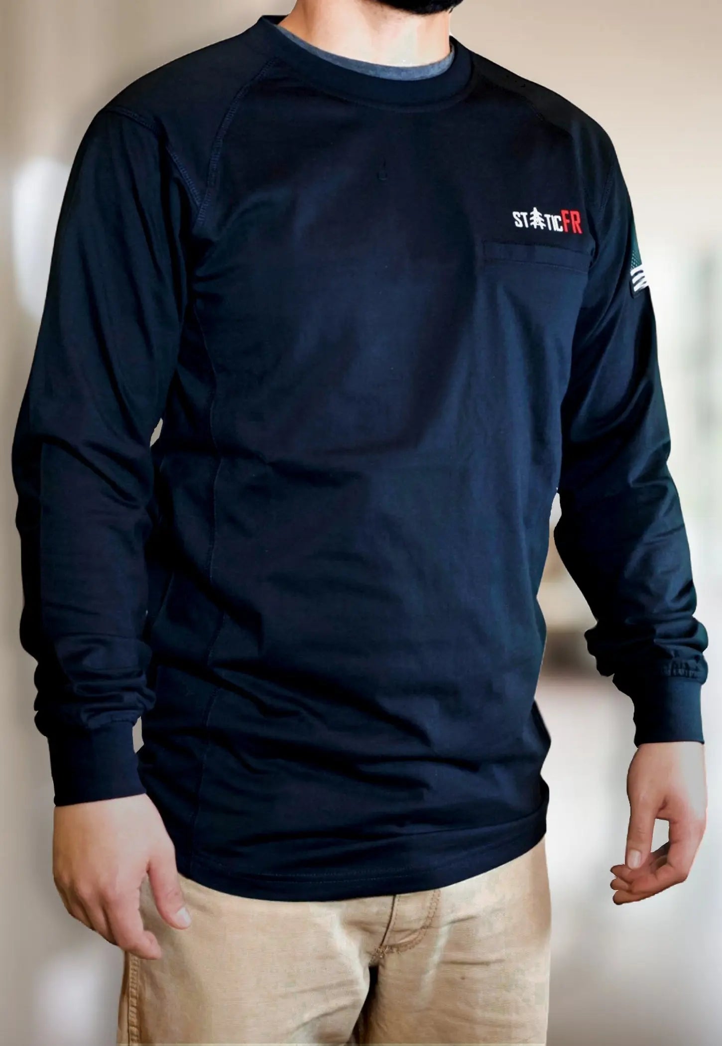 FR Crew Neck - Black – Static FR